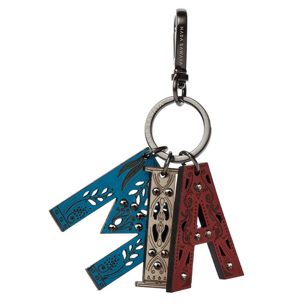 NADA SAWAYA - 3-Letter Laser-Cut Leather C…